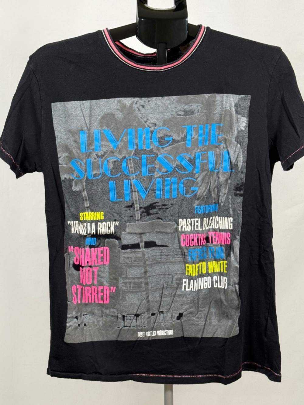 Vintage Diesel XL Y2K Living Successful Living Graphic Tee